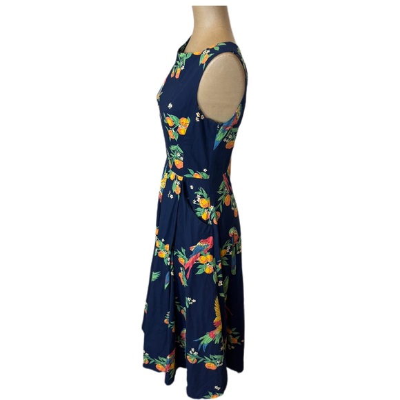 emily and fin Dresses Emily And Fin Parrot Fruit Navy Blue Dress